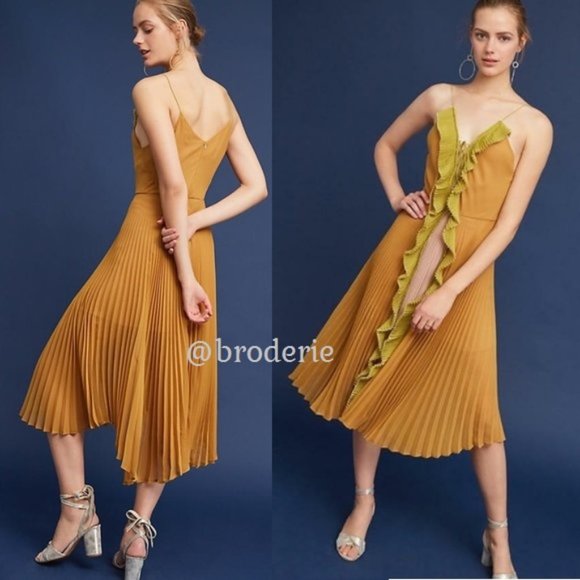 Anthropologie Dresses & Skirts - NEW  ANTHROPOLOGIE Delfi Fiorenna Lace-Up Midi Dress